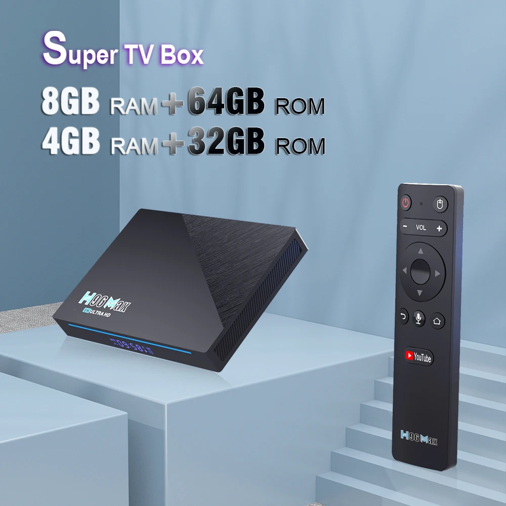 H96 MAX RK3566 Set Top Box Android 11.0 System 8GB64GB 8K HD Smart Android Tv Box