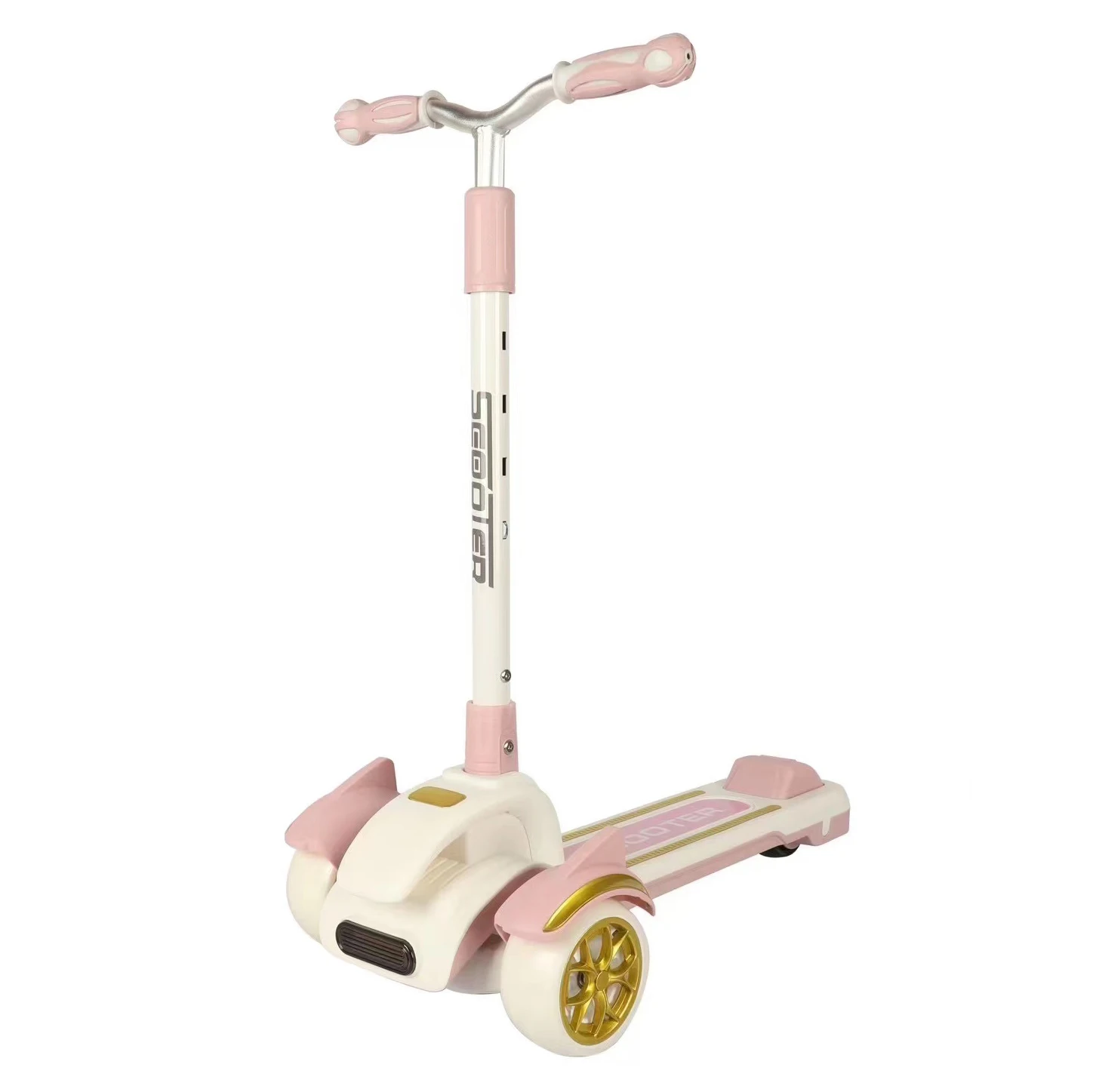 Wholesale Latest Big Wheel PU 3wheels with 3 Wheels Adjustable kid Scooters / Printed Flashing Light Children Kids Scooter