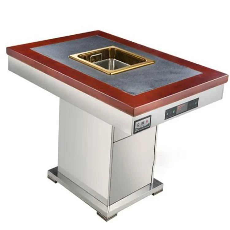 Прочная инкрустация из массива дерева, Мраморная тарелка для жарки, стол для ресторана, стол для роскошного ресторана