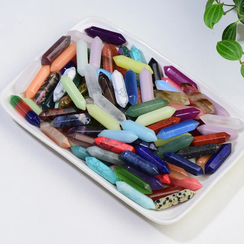 Natural stone 32mm crystals mini tower Crystals Healing Quartz point For Gift