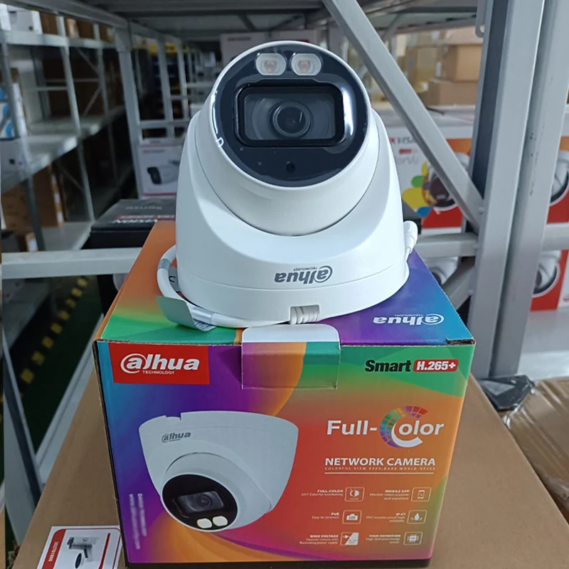 Dahua Smart 4MP 5MP 8MP Motion Detection Full Color IP67 30M Fixed-focal Eyeball 4K POE Ip Network Camera IPC-HDW2439T-AS-LED