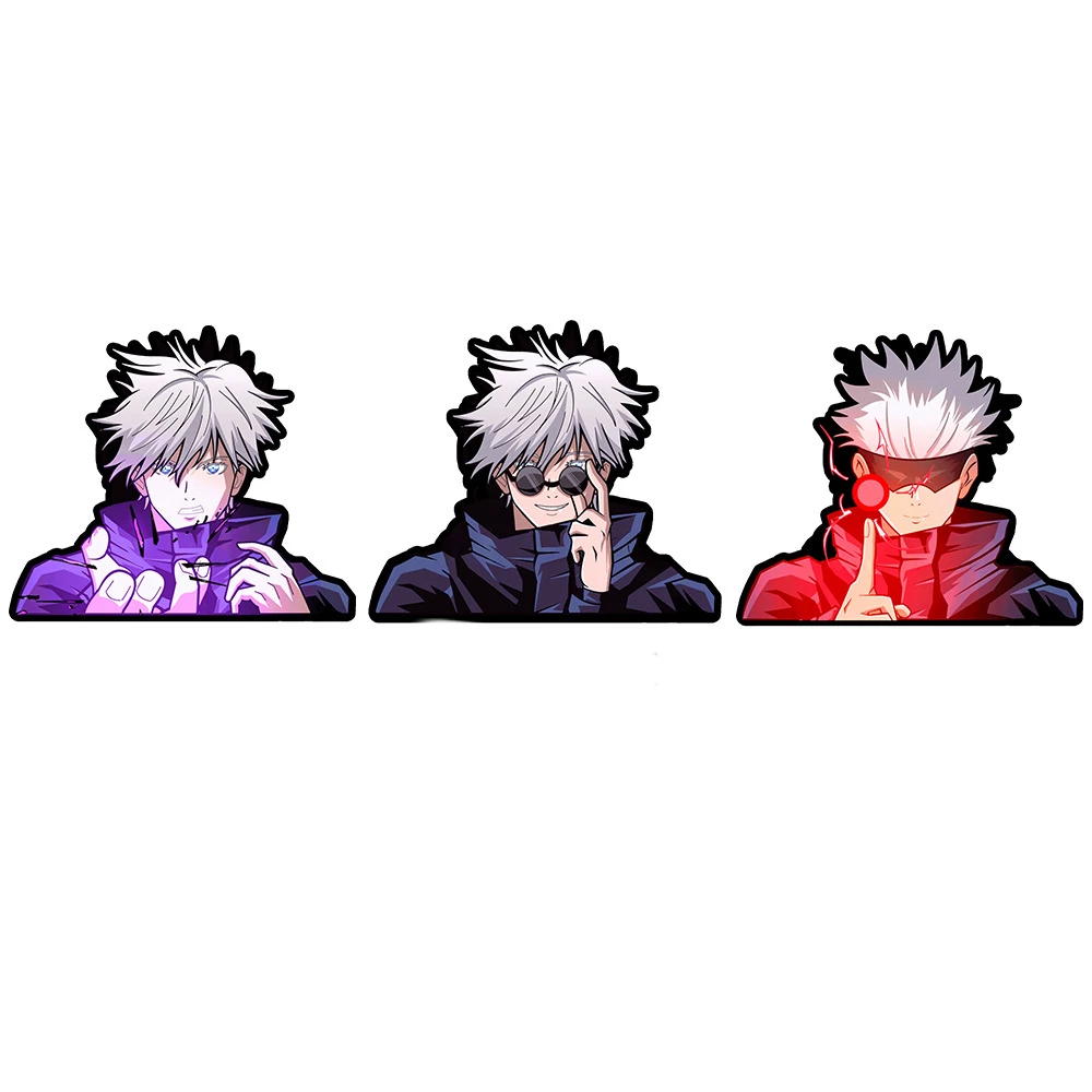 Classic Japan Anime Demon Slayer Dragonball Narutos One Piece 3D Motion Raster Stickers Car Lenticular Decorative Art Sticker
