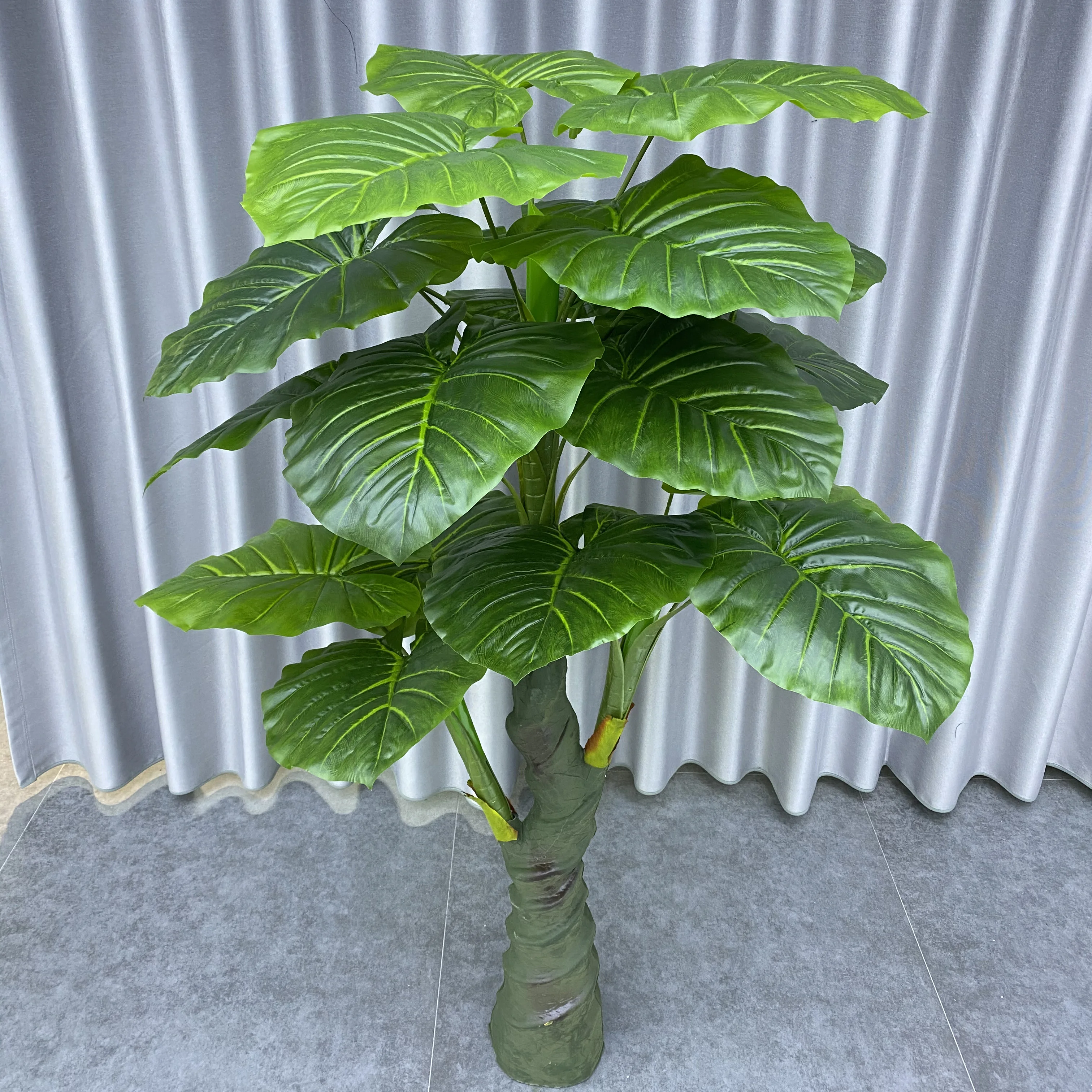 Garden decorative home indoor decor artificial plants and trees 150cm artificial bonsai trees elephant leaves