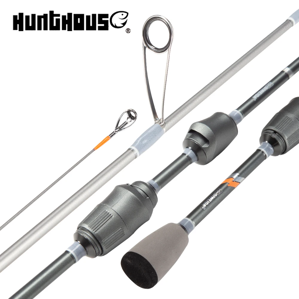 Hunthouse wholesale 1.85m Carbon Fiber Ultra Light  2 Sections EVA Handle Spinning Trout fishing Rod For Pole
