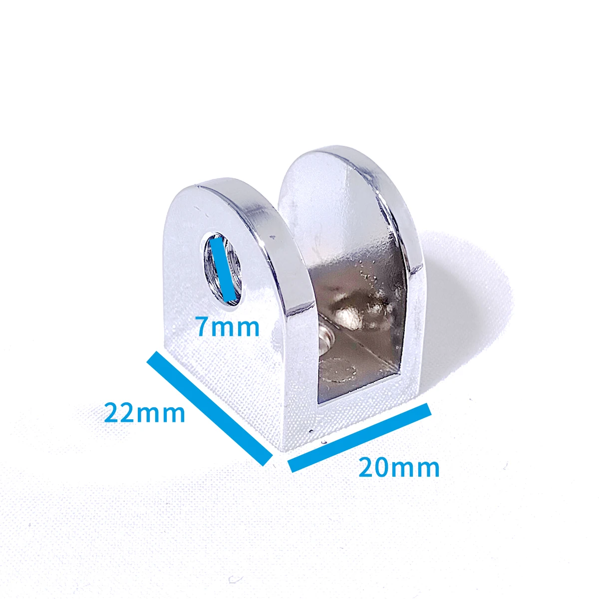 Stainless Steel Glass Clips Semi-circular Glass Laminate Bracket Bathroom Partition Glass Clamp