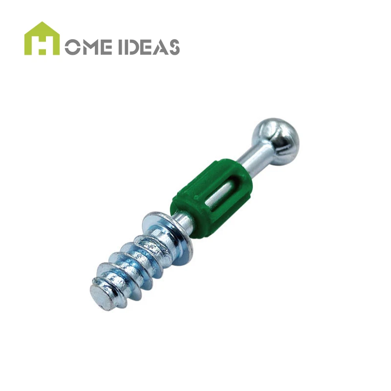 High Quality Hardware Connector Cam Lock Screw Plastic Screw Dowels Furniture Fasteners For Cabinet