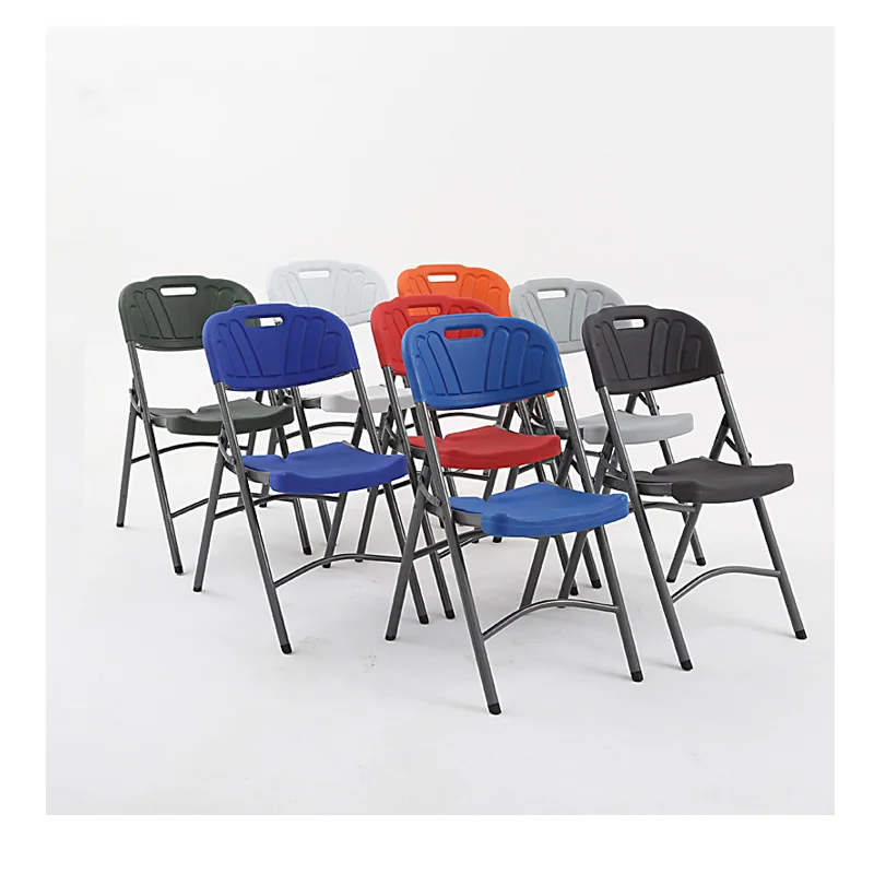 Wholesale Top Quality Outdoor Cheap Modern Strong Colorful Simple Portable  Folding Plastic Chair