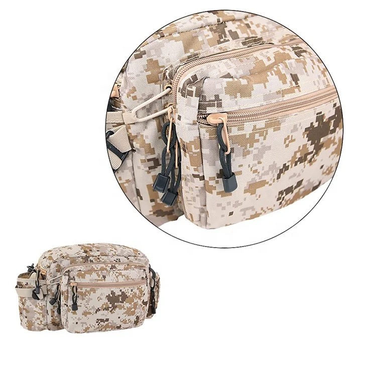 Double Safe custom Waterproof Waist Chest Bag Outdoor Hiking Fishing Tool Tactical Fanny Bags Pack For Unisex