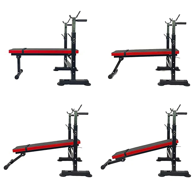 Factory Wholesale High Quality Adjustable Weight Barbell Fitness Bench Foldable Dumbbell Bench Press Strength Training