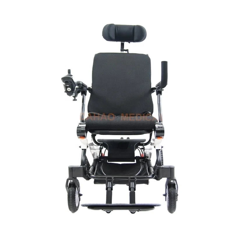 Health Care Medical Supplies Folding Electric Drive Rechargeable Power Assist Wheelchair with Lithium Battery