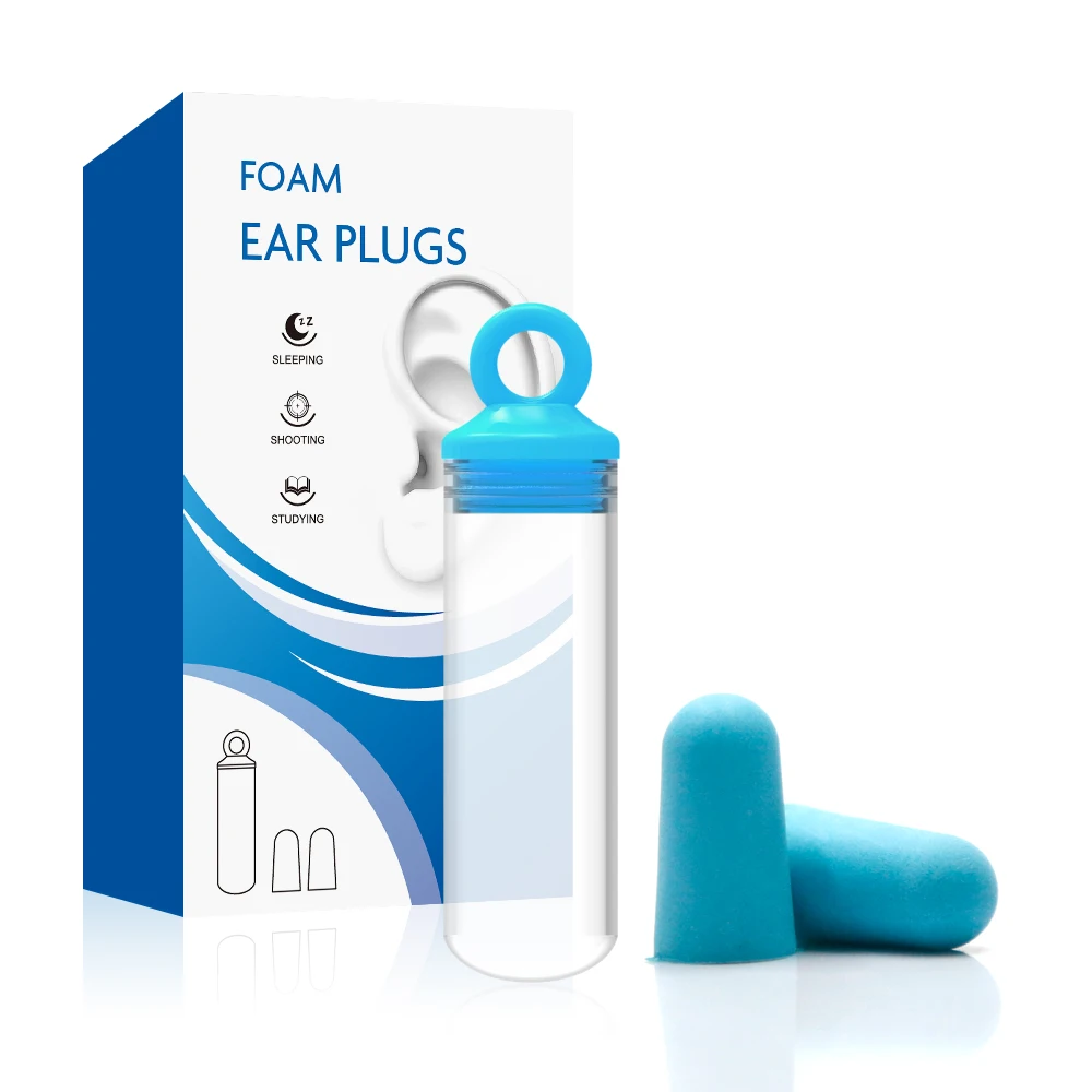 protection sleeping ear plug set pu foam