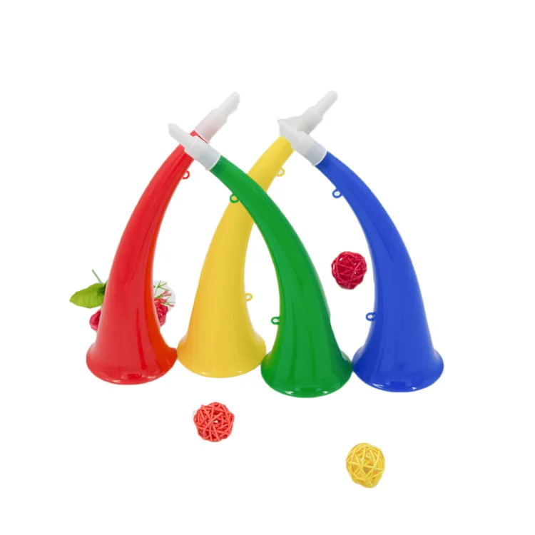 horn for ox horn shape party PP air pressure air horn toy bulk vuvuzela