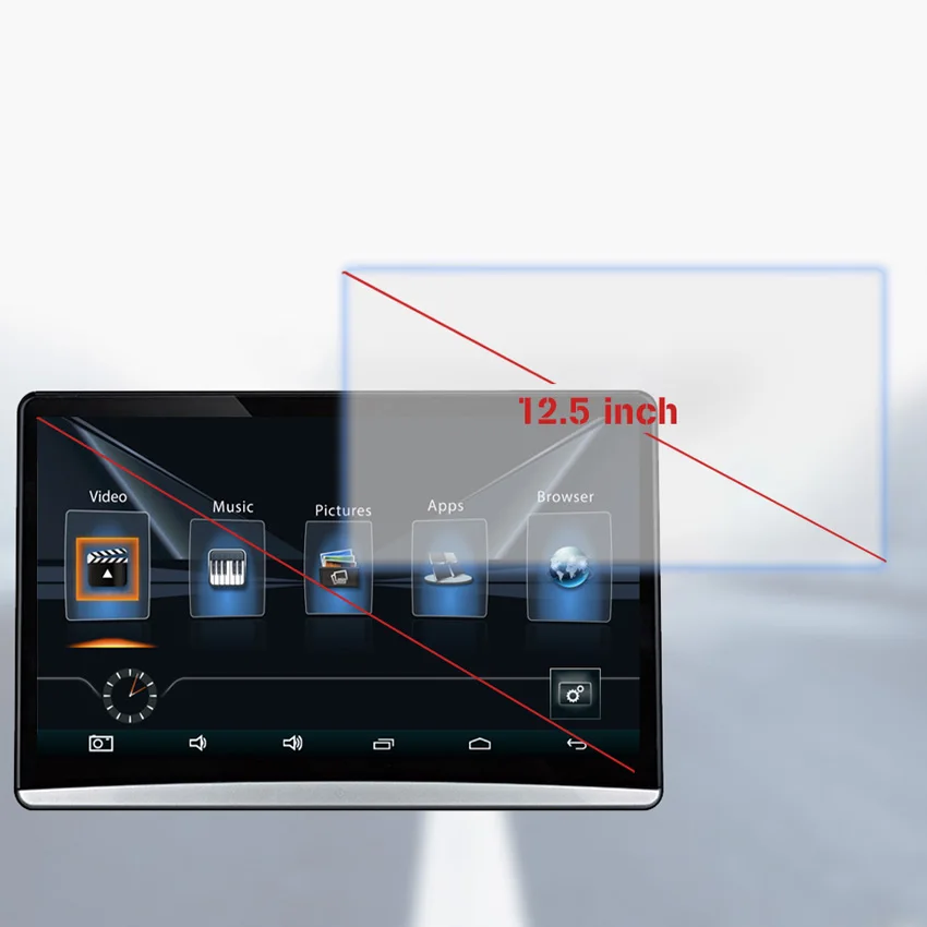 KANOR Android 9 0 2 + 16g 12 5 дюймов 1920*1080 подголовник автомобиля монитор экран