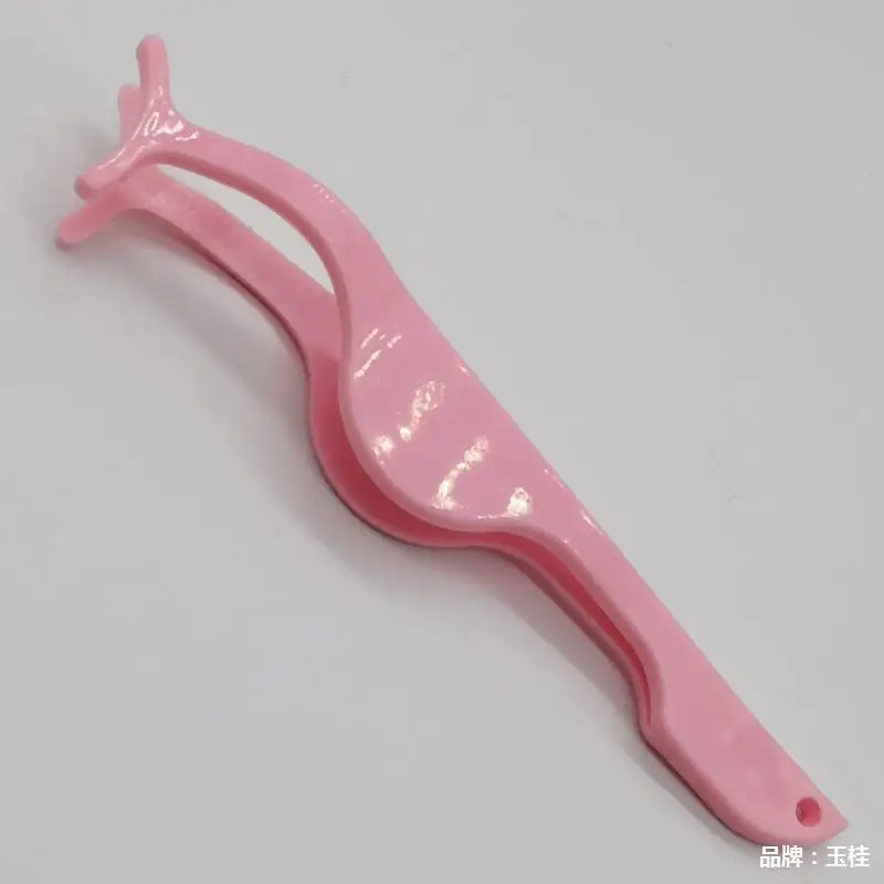 Eyelash tweezers plastic false eyelash clip auxiliary eyebrow clip on the graft tool make-up Professional Eyebrow Tweezer