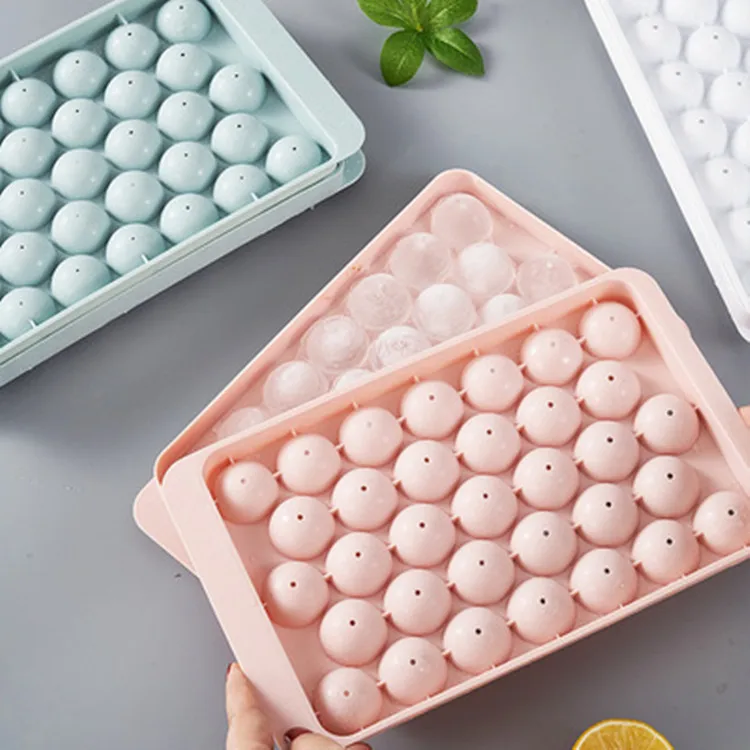 Food Grade Silicone Boll Hockey Mold Frozen Whiskey Ball Popsicle Ice Cube Tray Box Lollipop Making Gifts Kitchen Accessories