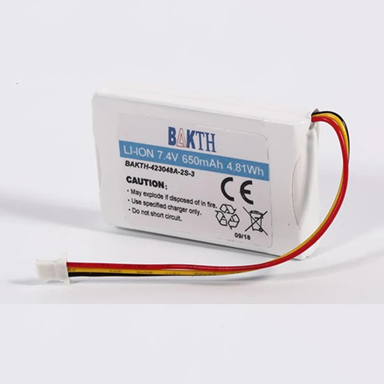 Wholesale 423048A-2P-2 3.7V 1300mAh Battery Pack Rechargeable Li-ion Battery for Electronic