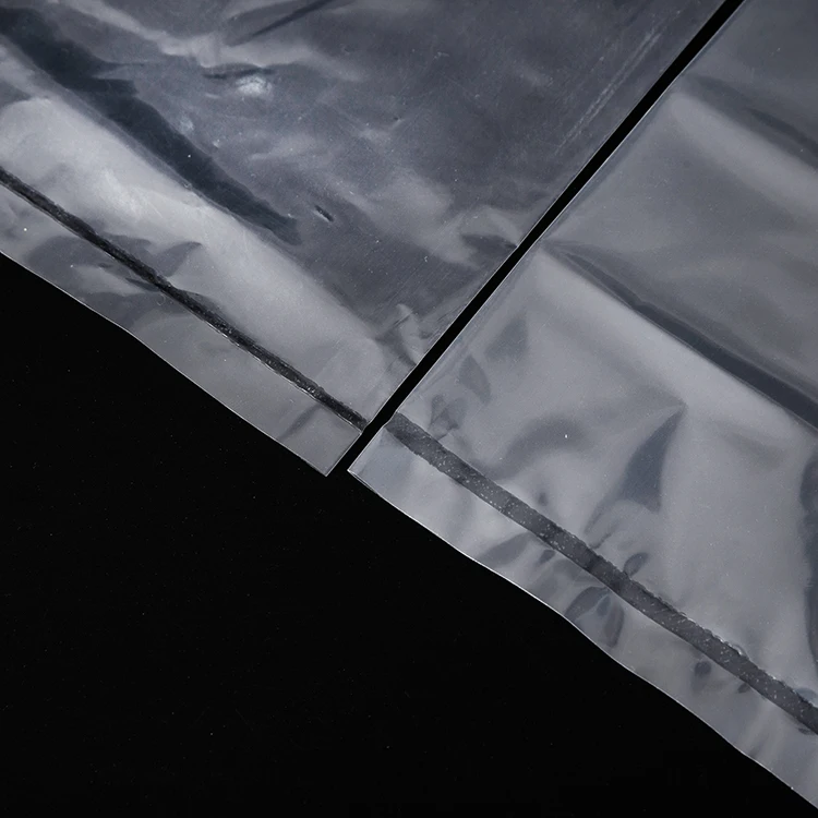 Clear Plastic Pe Flat Poly Bag 50 100 Micron Custom Size PE Transparent Plastic Flat Bottom Bag