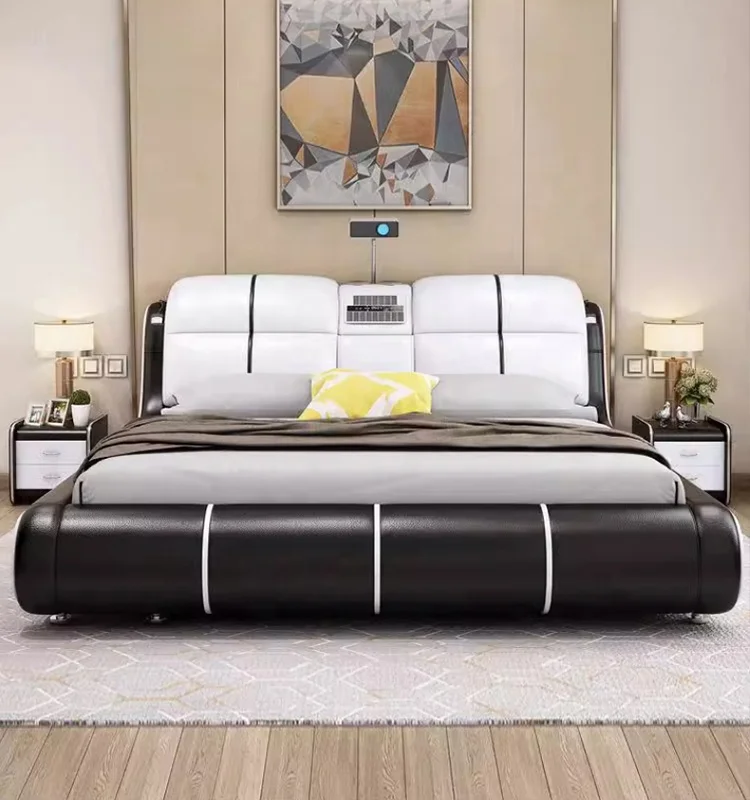 Bedroom Smart Bed Multi functional Furniture Set Luxury Smart Bed Extra Large Smart Bed