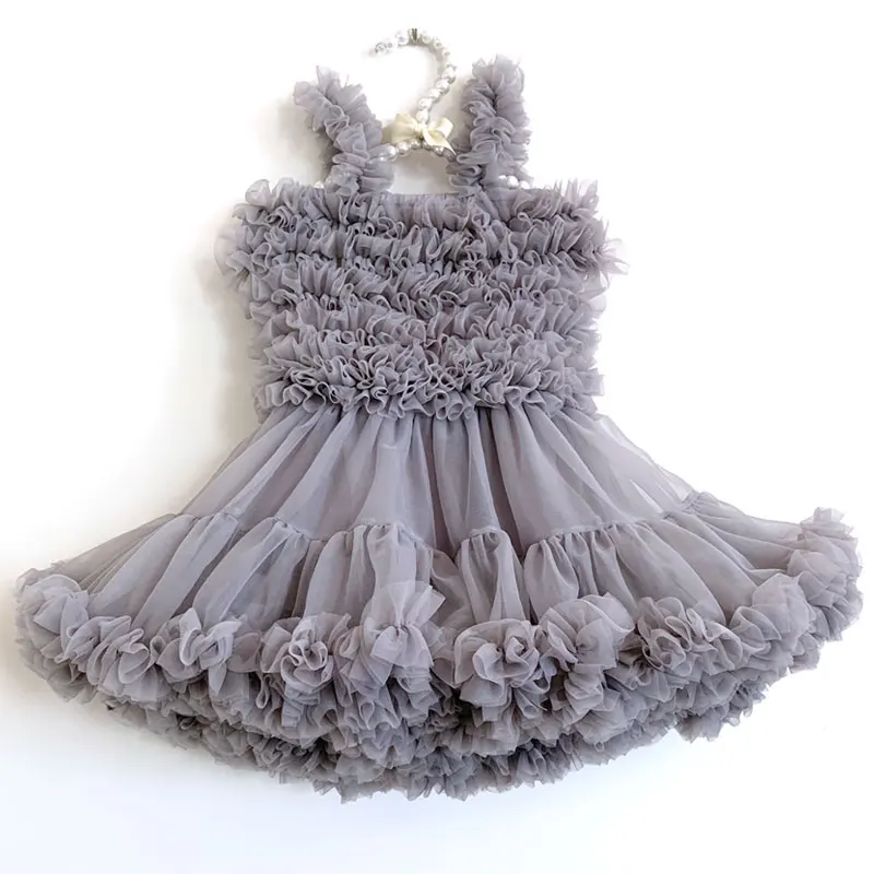 Wholesale Princess baby girls party wear birthday summer tutu puffy dress