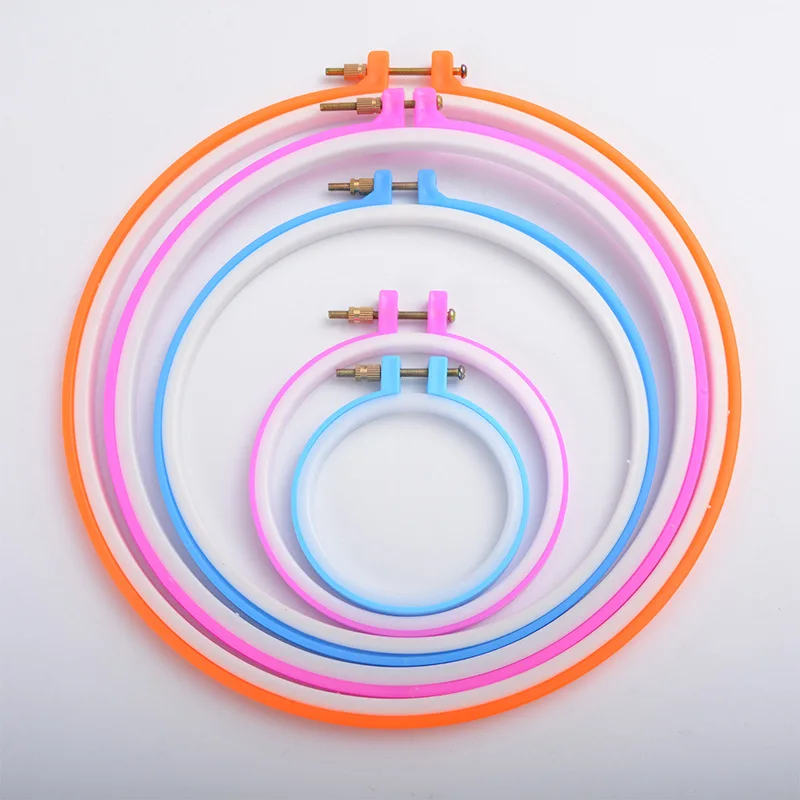 Colorful Plastic Embroidery Hoop All Kind Of Size