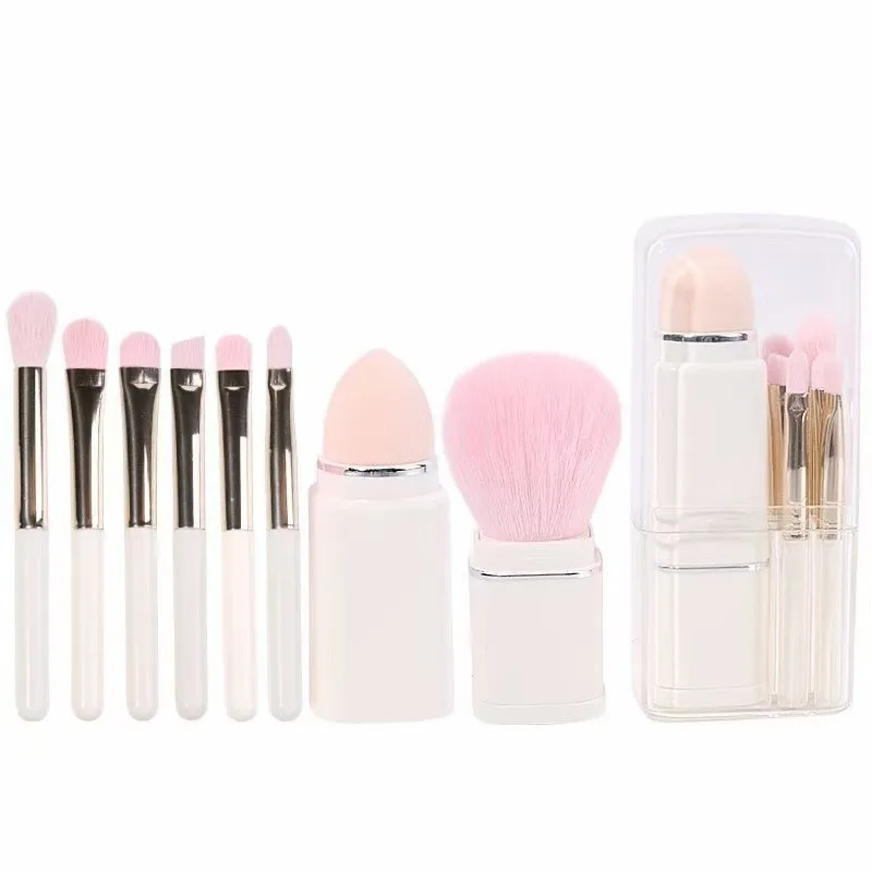 Custom Logo 8 In 1 Makeup Foundation Brush Set Wooden Brushes Makeup Set Brochas De Maquillaje Make Up Brush Set