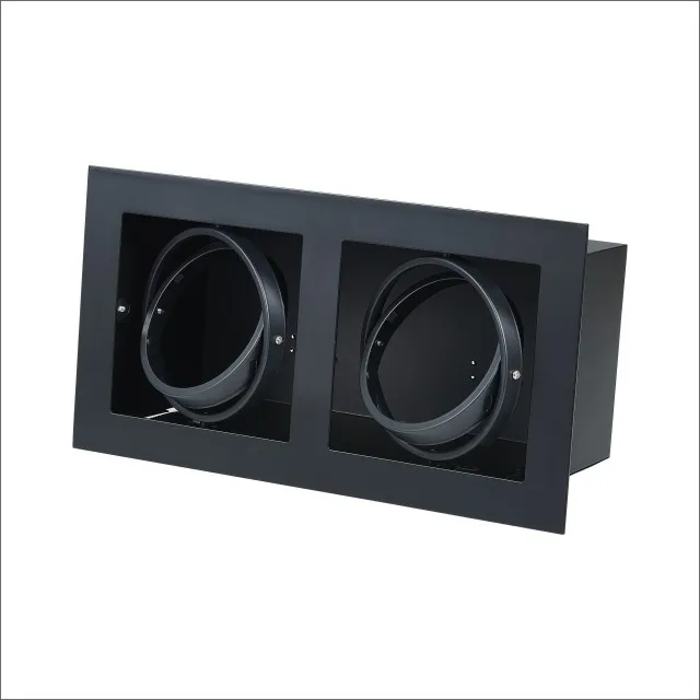 2023 Popular  Indoor Lighting IP20 Aluminum Ceiling Recessed Spotlight AR111 Grille Light GU10 Spot Lights