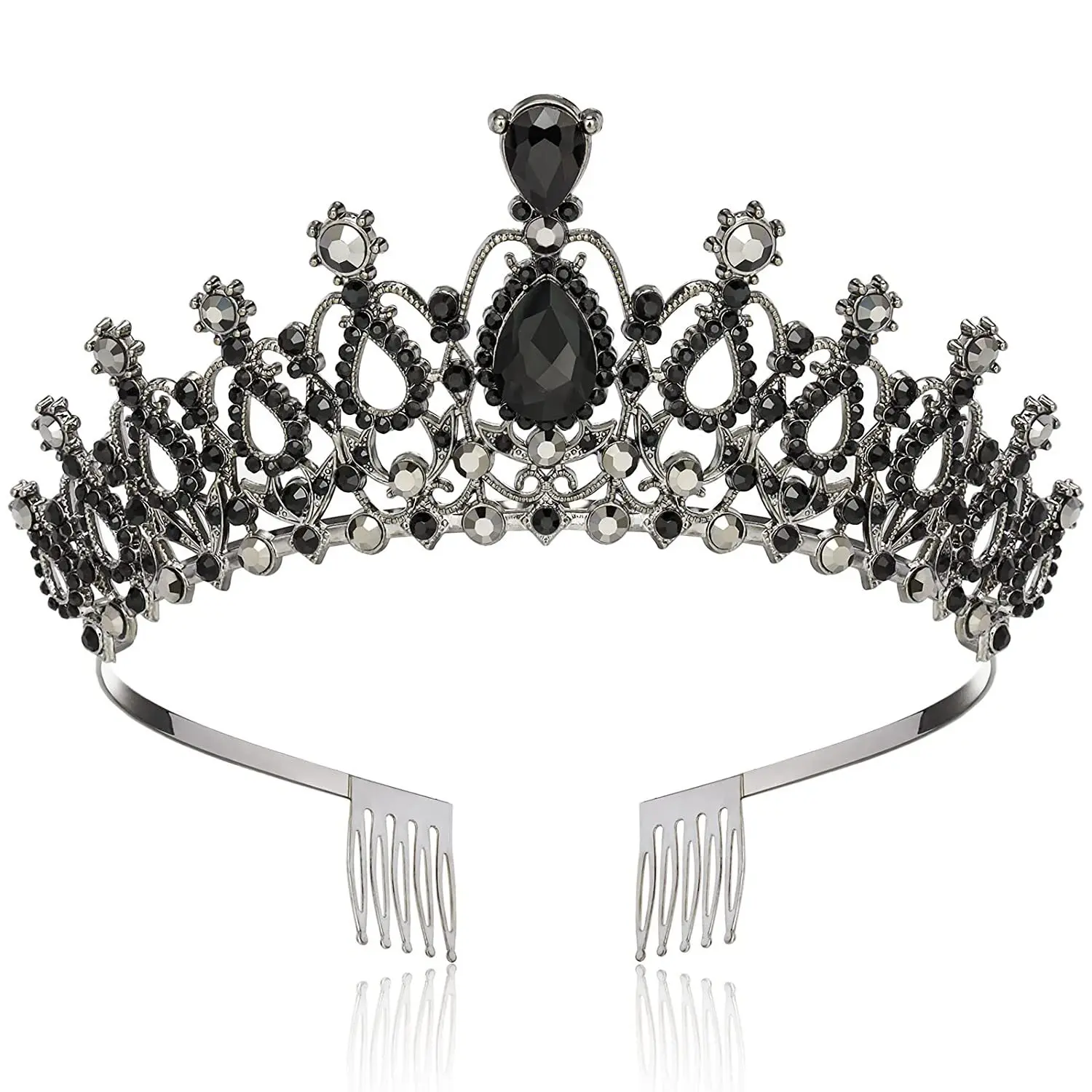 Queen Crown for Women Crystal Tiaras Crowns for Women Wedding Crown for Bride Princess Headpieces for Halloween Costume Party