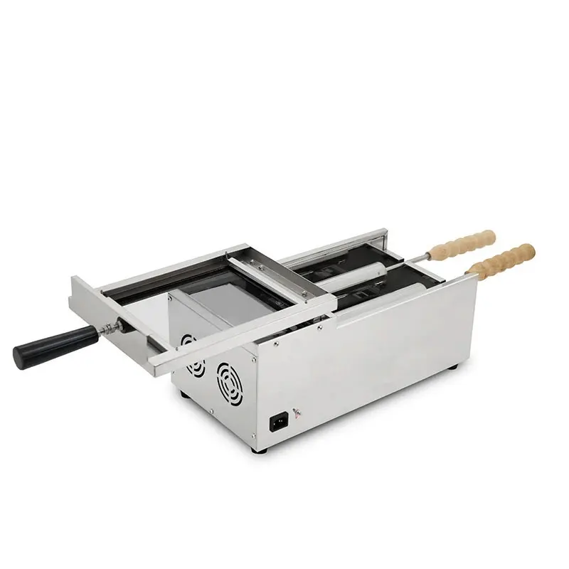 Коммерческое использование электрическая Венгерская Kurtos Kalacs дымоходная печь для выпечки рулонный гриль машина