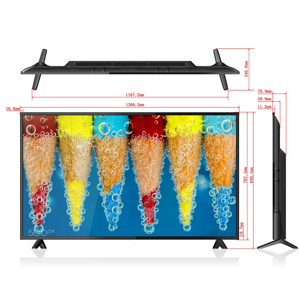 39 Inch Ligent Voice Wall Mount Frameless LCD 8K TV Television