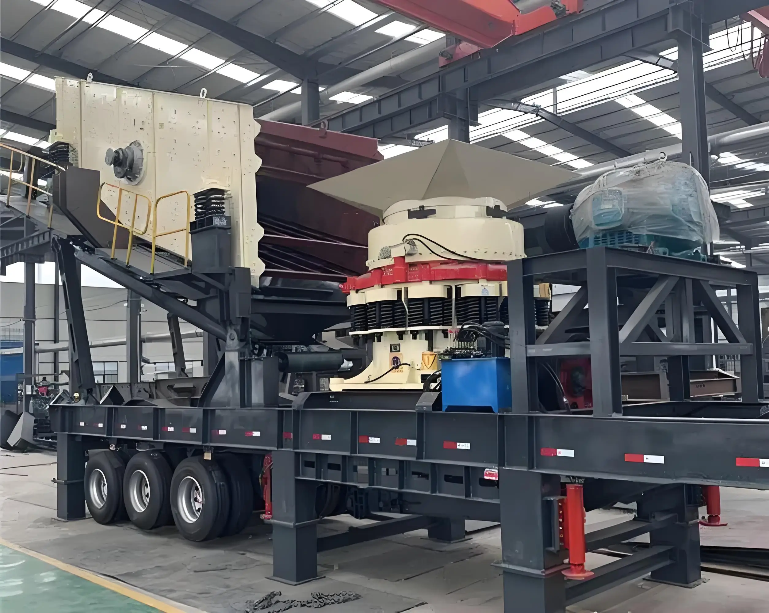Factory Direct Sale High Efficiency Spring Cone Crusher Quartz Granite Basalt Mobile Cone Crushing Plant Crushing Plant Price