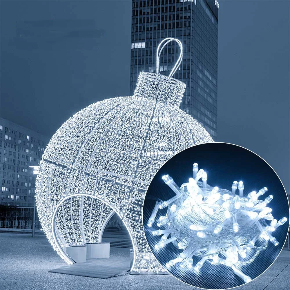 High quality IP65 led aluminum profile with rope lights string large christmas ornaments Bell arch door outdoor xmas decorations