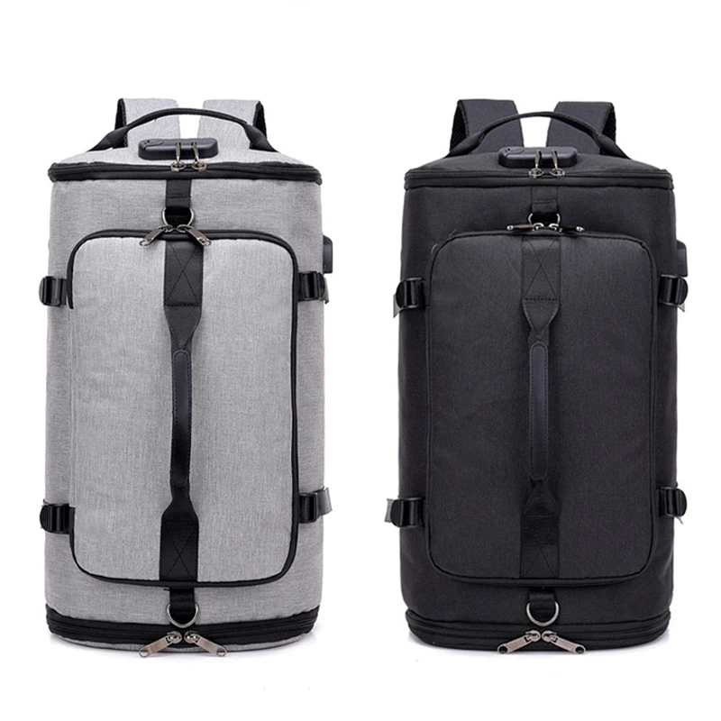 Спортивная дорожная сумка c-lock с паролем, мужской нейлоновый рюкзак с usb-портом, спортивная сумка, отделение для обуви