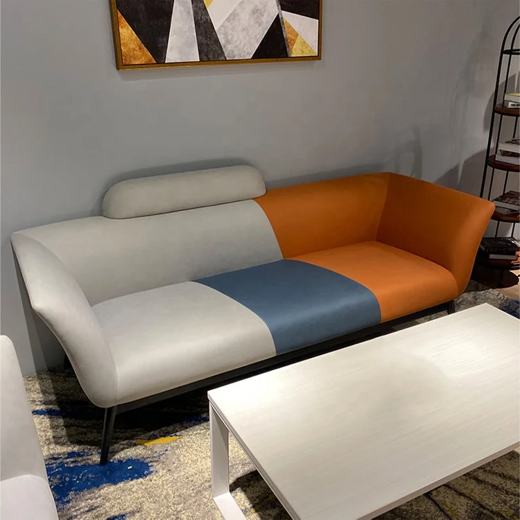 Modern Small family Living room furniture office sofa,public area sofa funky design,comfortable velvet sofa