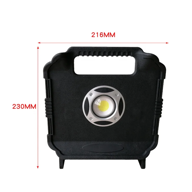 
PA6 charging projection lamp Environmentally-friendly plastic hand lantern magnet adsorbs outdoor lighting LED working lamps 