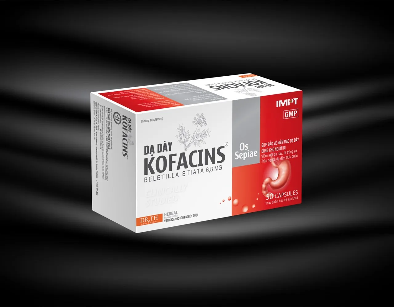 
High quality mourishing the Stomach & the liver Kofacins capsules for men and women made in Dr. TH Medi Pharma in Vietnam 