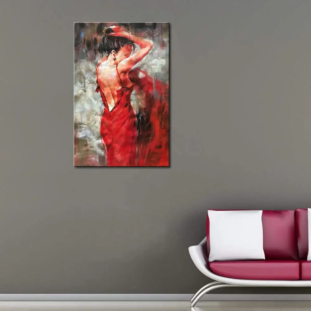 modern wall art famous designs tango dancer oil painting