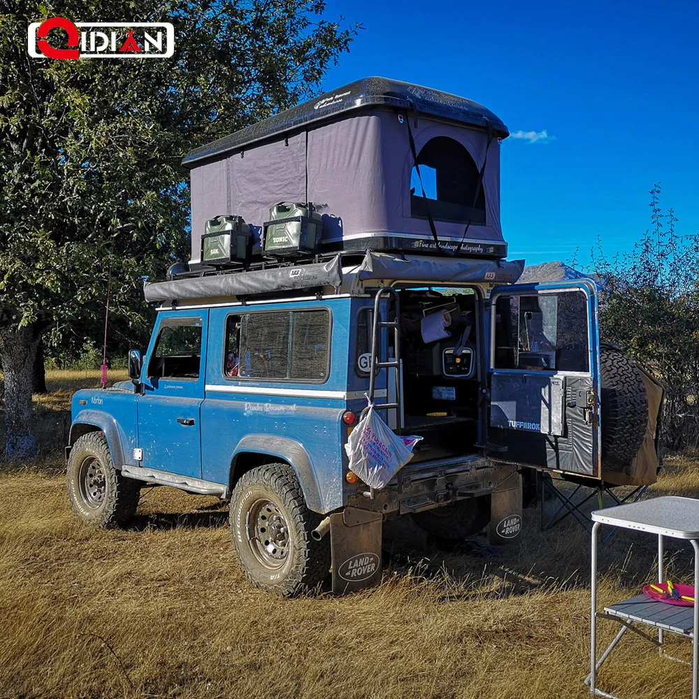 Qidian Factory Manufacturer Already Hard Shell Roof Top Tent Camping Trailer Tents