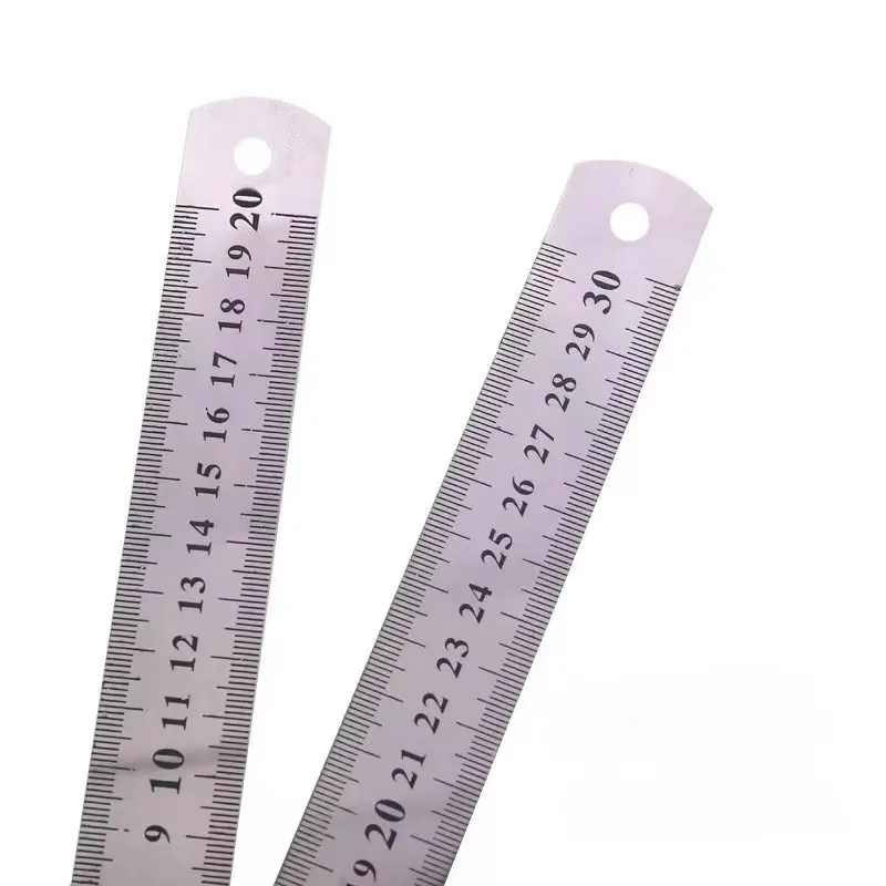 school office   15cm 20cm 30cm 40cm 50cm Stainless Steel Straight Ruler Scale Ruler Steel Ruler