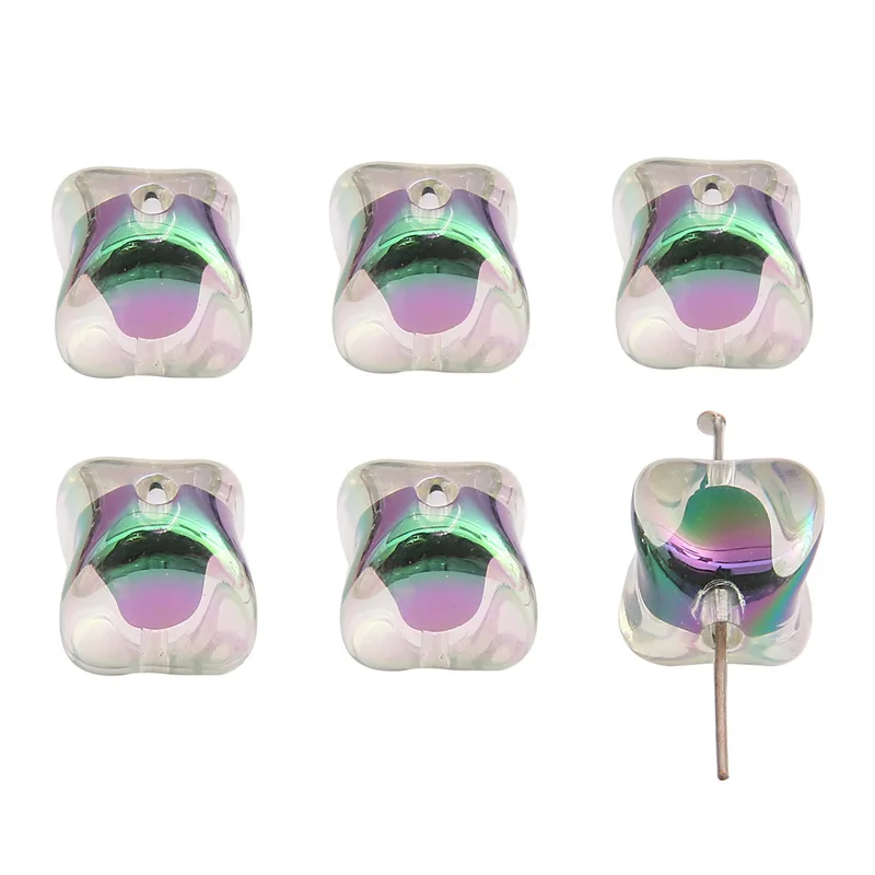 Plating Colored Candy Star Acrylic Beads 20mm Plastic Chunky Loose Spacer Beads Inner Colored Acrylic beads wholesale