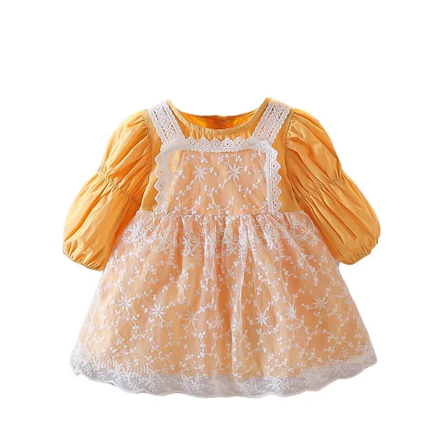 Tulle Vintage Fall Baby Clothes Dress Soft Tutu Princess Girls Children Frocks Designs