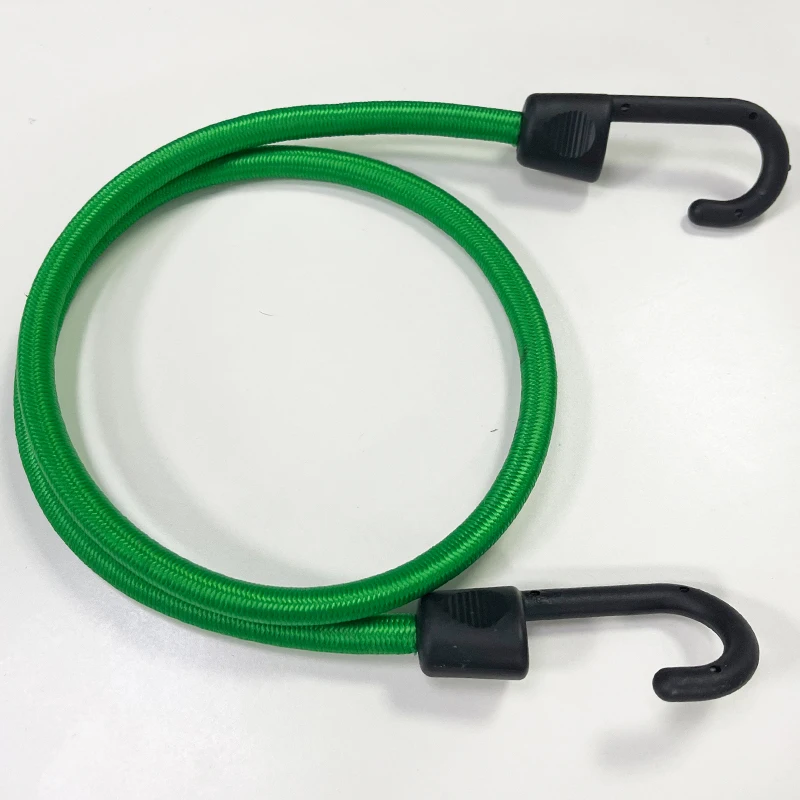 Colorful Round Elastic Cord Latex  Rope Heavy Duty Strap with Hook Nylon Flat Elastic Ball Bungee Cord With Hook