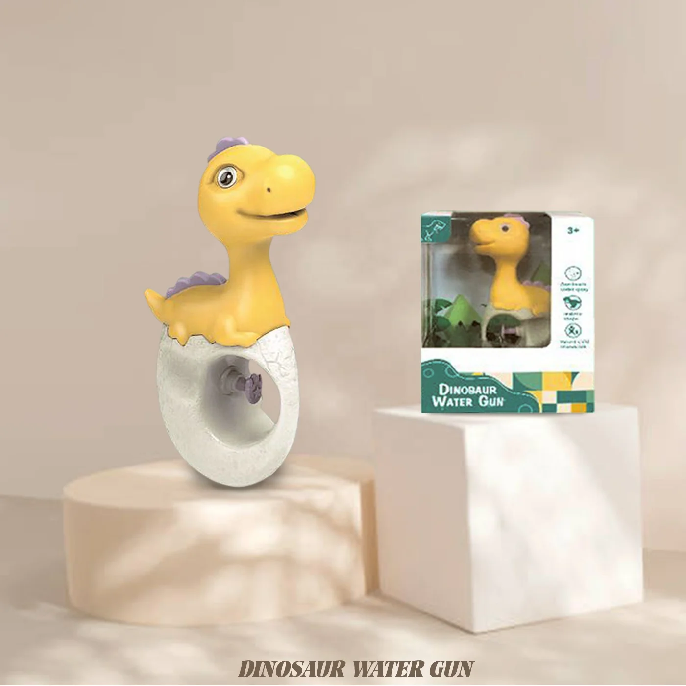 KUNYANG cartoon kids dinosaur tyrannosaurus triceratops children summer beach battle game small mini toy water guns