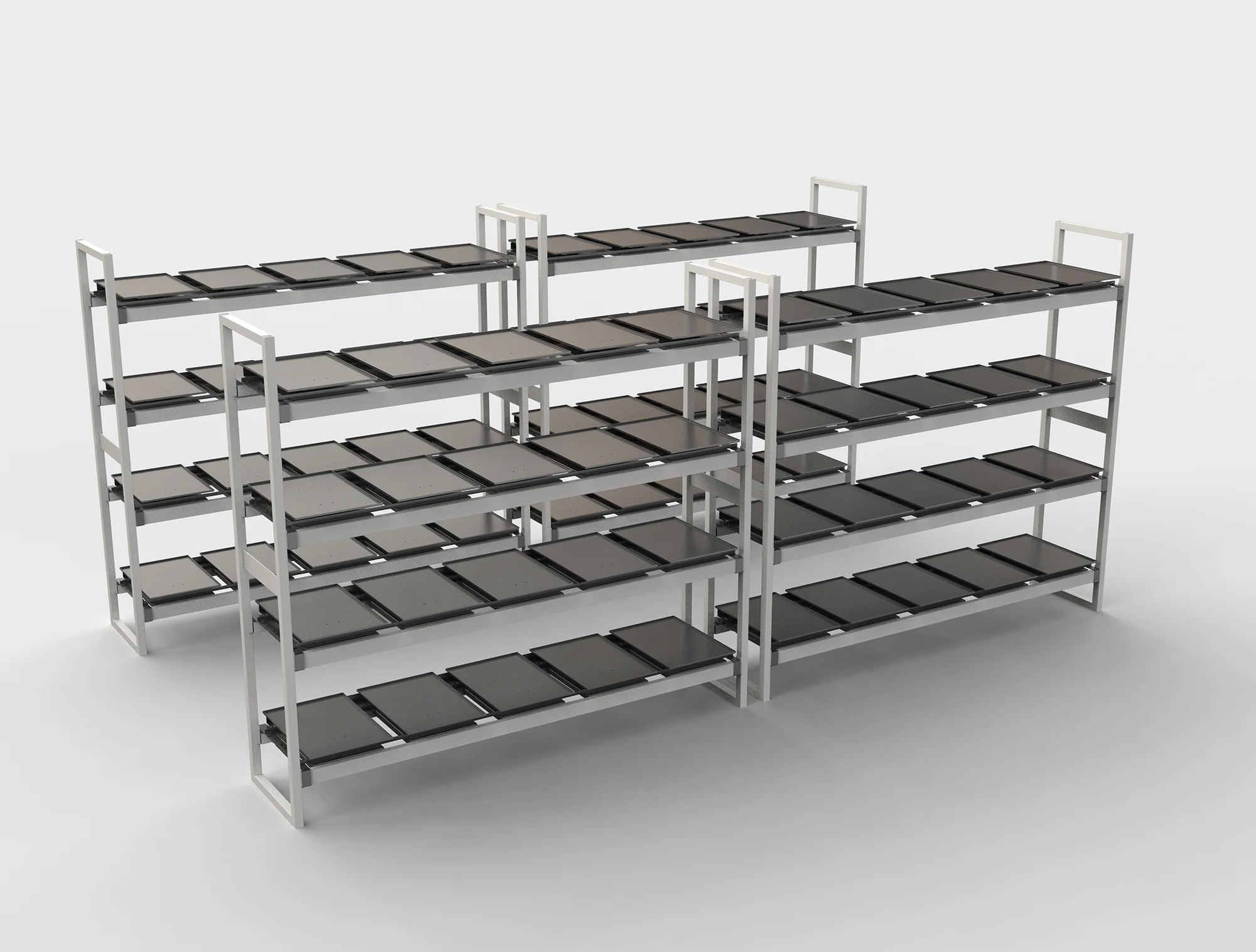 MonolithIoT Smart Warehousing Heavy Duty Pallet Rack Warehouse Inventory Management System WMS Weighing Gravity Smart Shelf