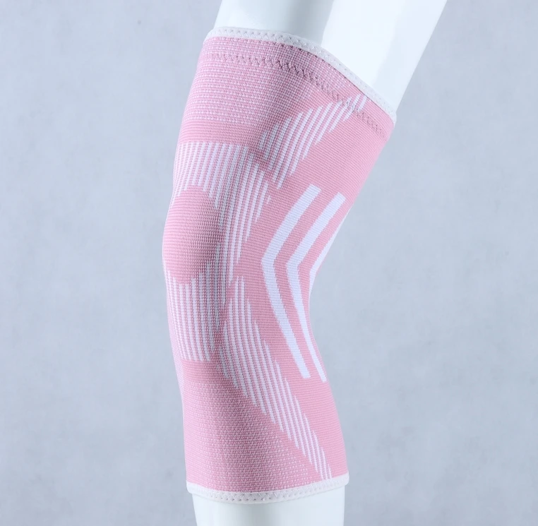 Kangda 3D нейлоновая эластичная компрессионная поддержка колена черный синий розовый зеленый greey