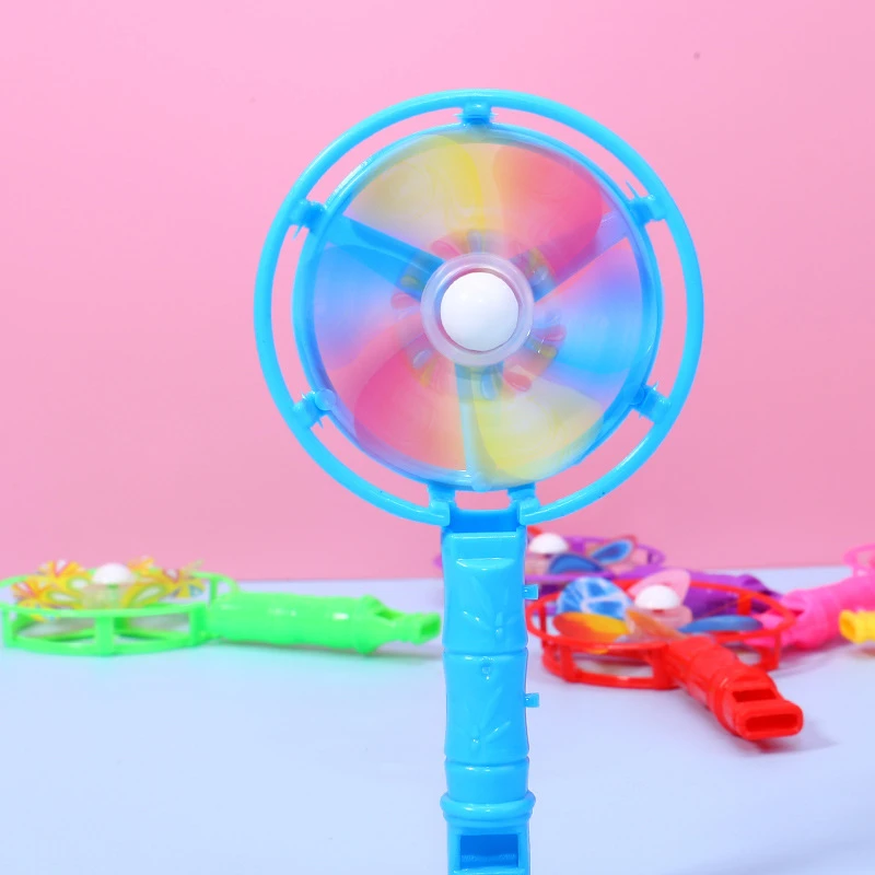 Hot Wholesale Plastic Mini Pinwheels For Kids Color Whistle Pinwheels Promotional Gift For Children Sound Toys Outdoor Windmill