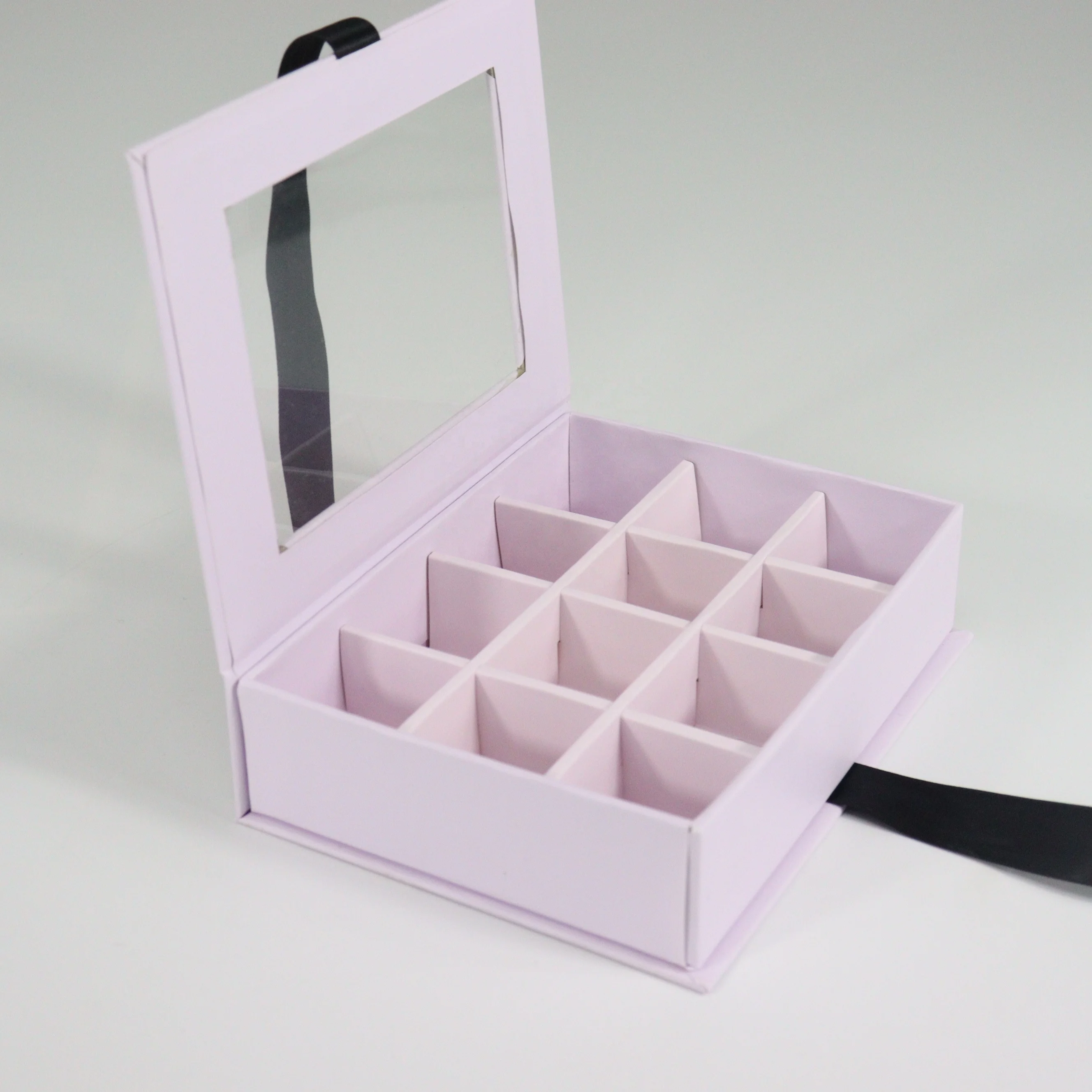 Custom makeup Blender Sponge set Packaging magnetic Box luxury beauty egg cardboard box with clear window