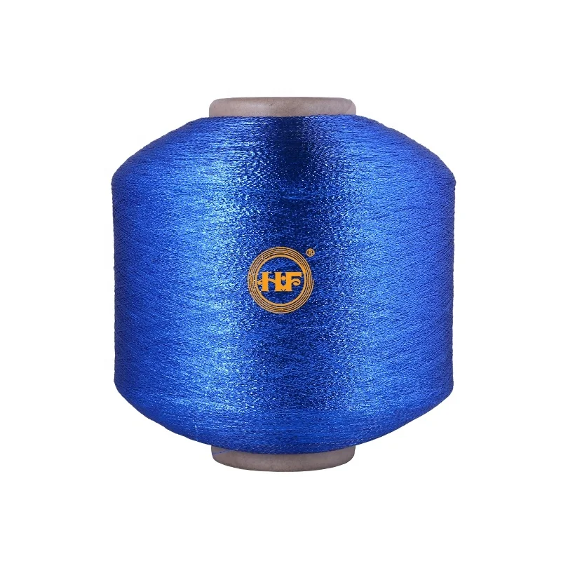 MX Type metallic yarn Lurex polyester yarn golden yarn for knitting
