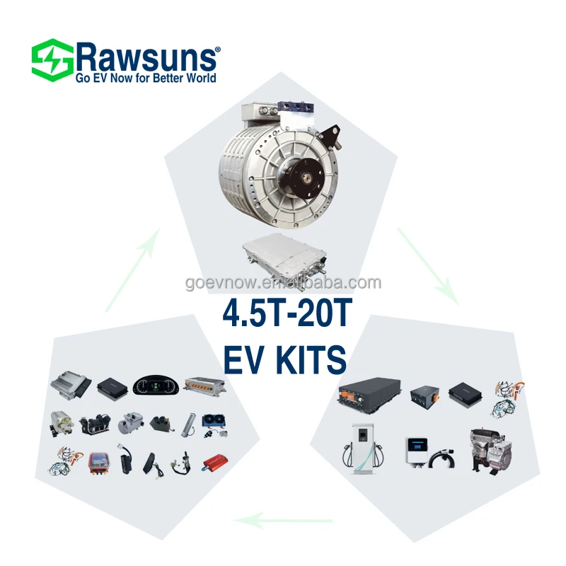 Комплект для преобразования электромобилей, электромотор RSTM420, система управления аккумуляторной батареей 115-150 кВт, мотор с прямым приводом