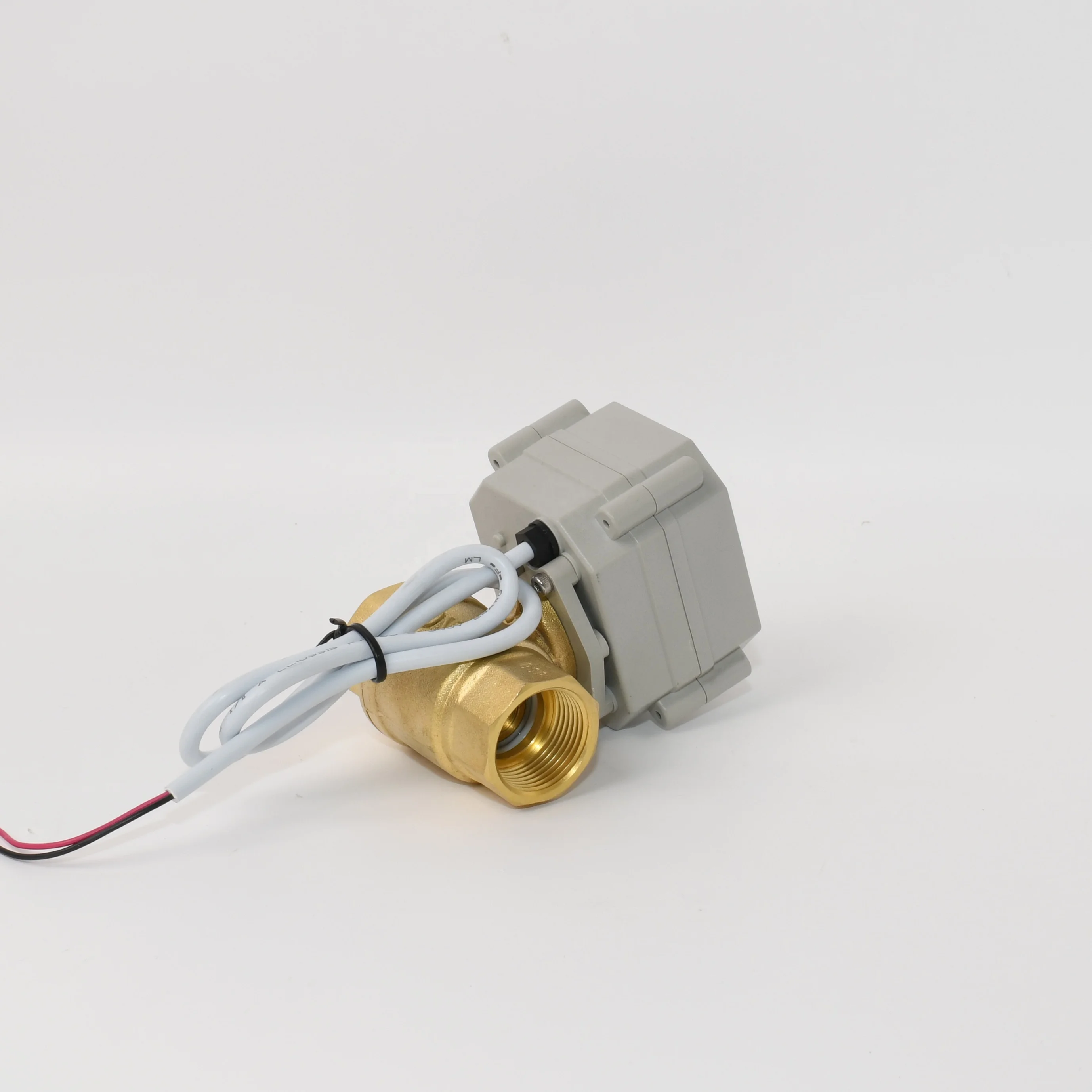 2 way WRAS approved  3/4' AC220V brass electric motorized  ball valve with manual override
