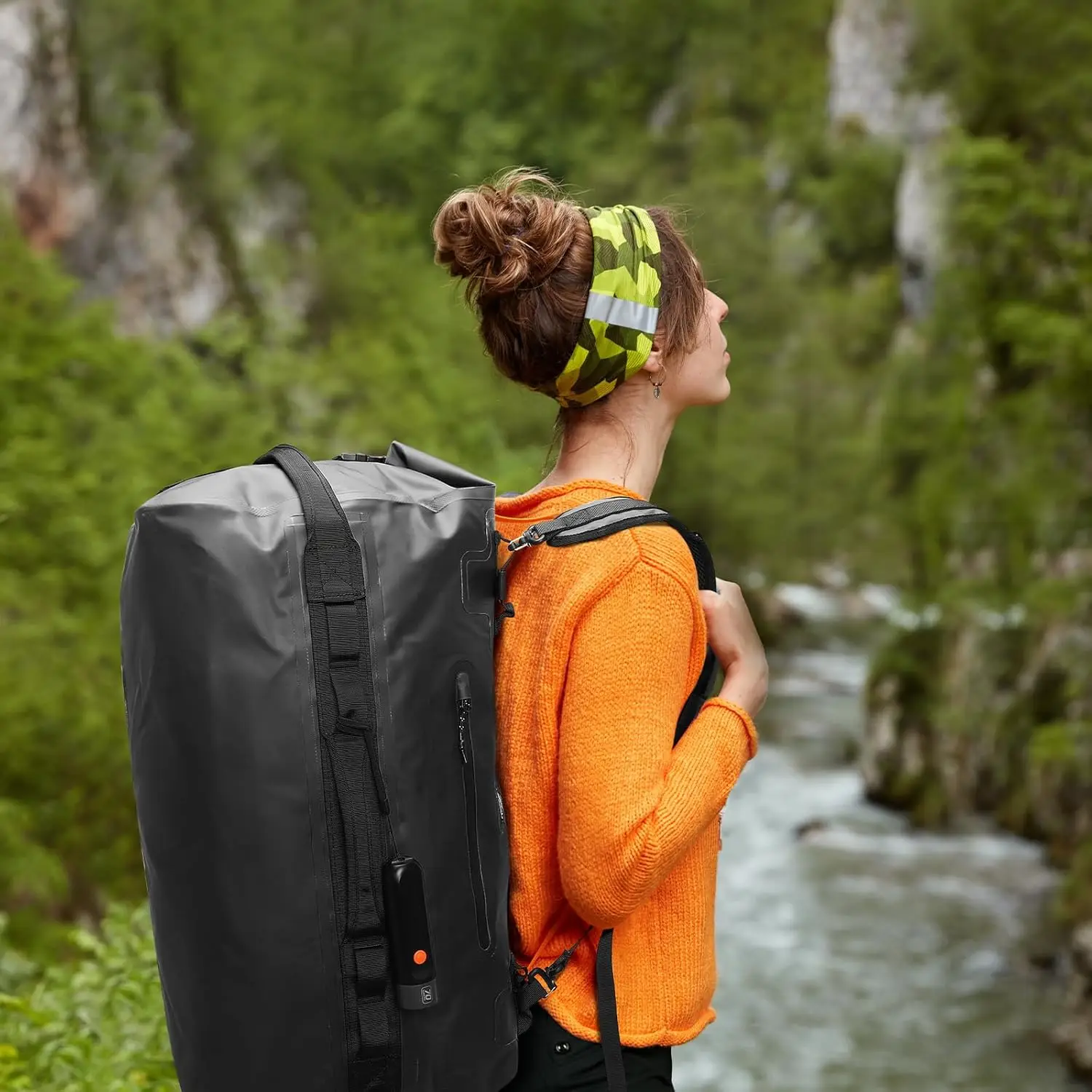 Large Waterproof Bag Travel Roll Top Dry Backpack Duffle For Kayaking Rafting Boating Swimming Camping Travel Gym Beach